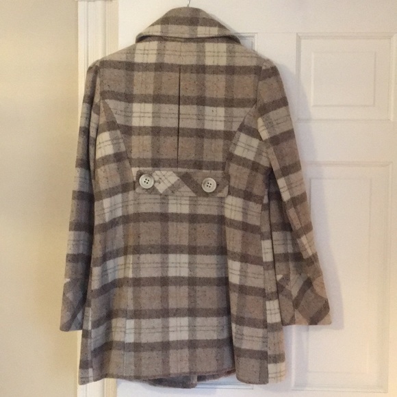Women’s plaid pea coat - Picture 4 of 7